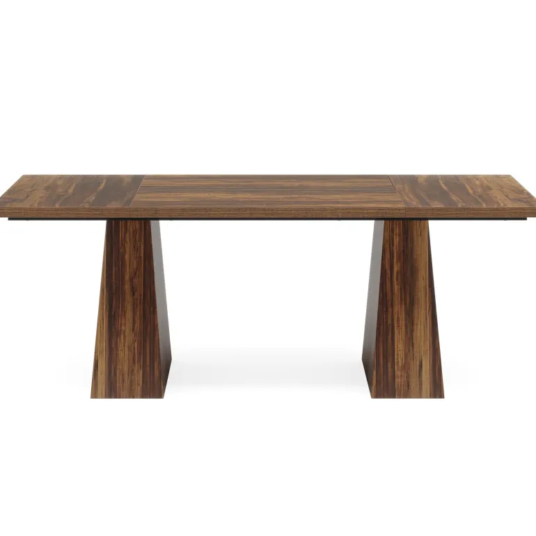 Clearance Tribesigns 63" Dining Table, Farmhouse Wood Kitchen Table for 6 People