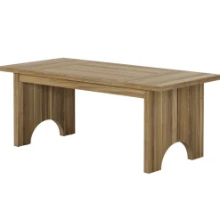 New Tribesigns 63" Dining Table, Framhouse Kitchen DInner Table For 6 people