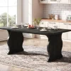Best Tribesigns 63" Dining Table, Modern Rectangular Kitchen Table for 4-6