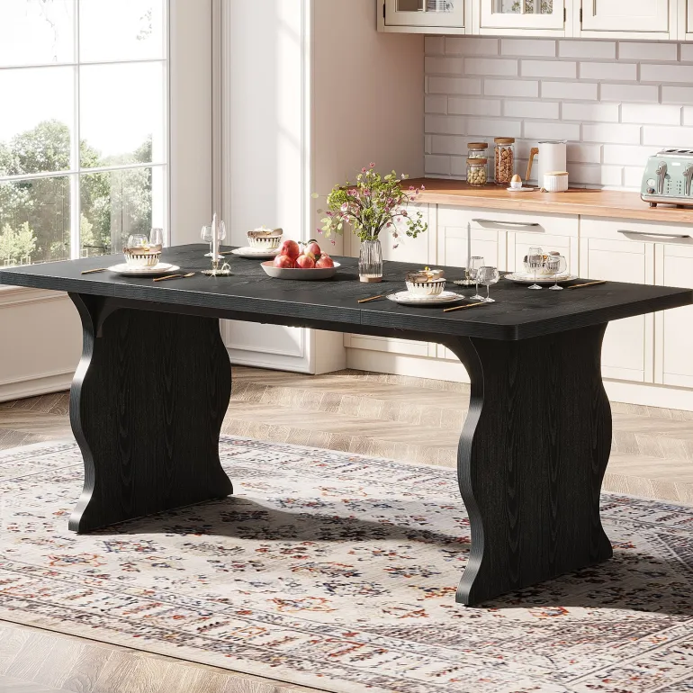 Best Tribesigns 63" Dining Table, Modern Rectangular Kitchen Table for 4-6