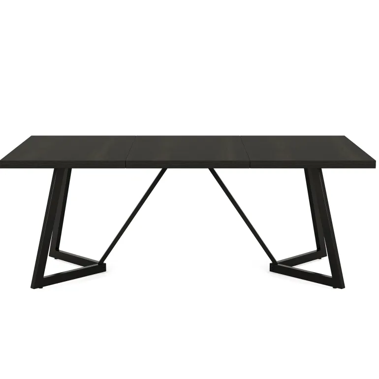 Discount Tribesigns 70.8" Dining Table, Modern Rectangular Kitchen Table for 6 - 8