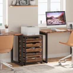Flash Sale Tribesigns 5/7 Drawer Chest, Wood Storage Dresser Cabinet with Wheels