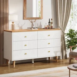 Flash Sale Tribesigns 6 Drawer Dresser, 47