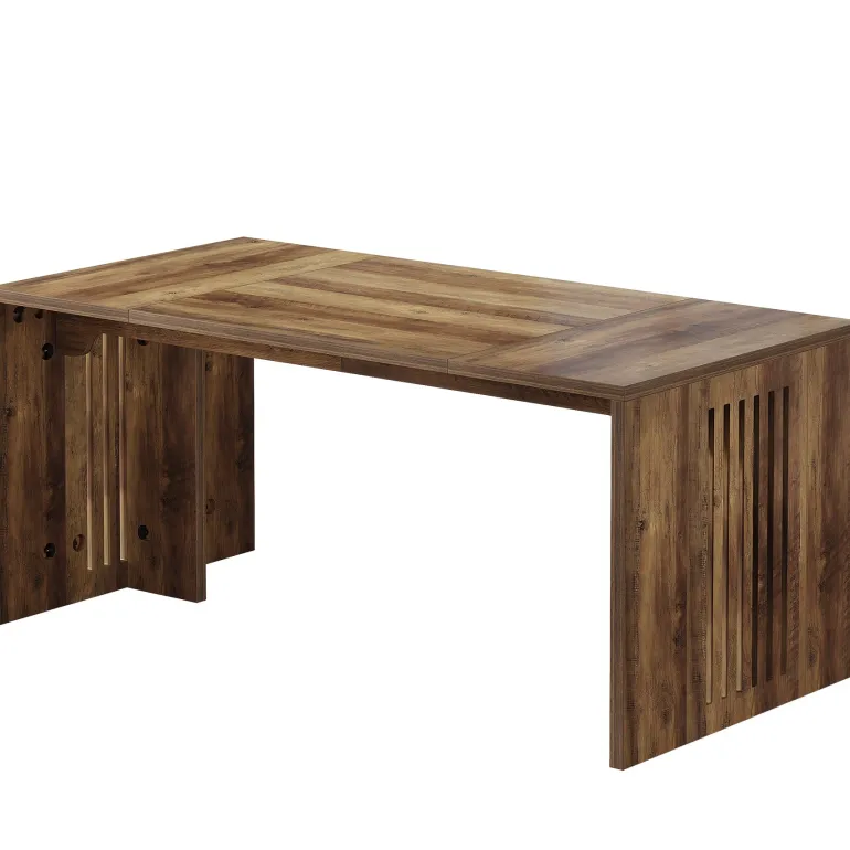 Flash Sale Tribesigns 63" Executive Desk, Farmhouse Computer Writing Conference Table