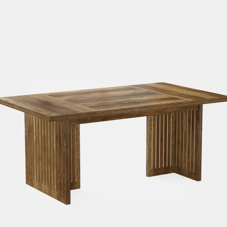 Store Tribesigns 63" Executive Desk, Modern Computer Desk Study Writing Table