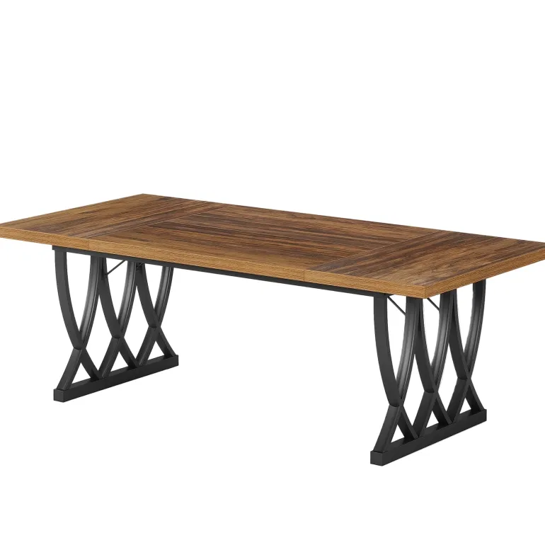 Cheap Tribesigns 70.8" Executive Desk, Retro Office Desk Computer Desk