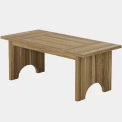 Hot Tribesigns 63" Executive Desk, Rustic Wood Computer Desk Office Desk