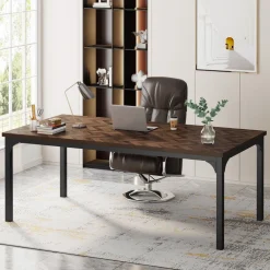Cheap Tribesigns 70.9" Executive Desk Simple Computer Desk Conference Table