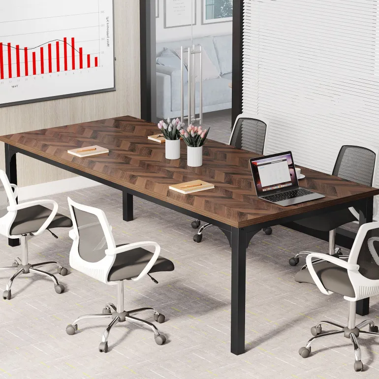 Cheap Tribesigns 70.9" Executive Desk Simple Computer Desk Conference Table