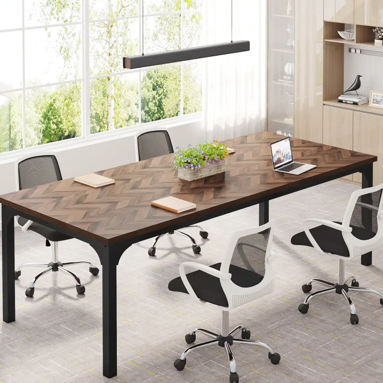 Cheap Tribesigns 70.9" Executive Desk Simple Computer Desk Conference Table