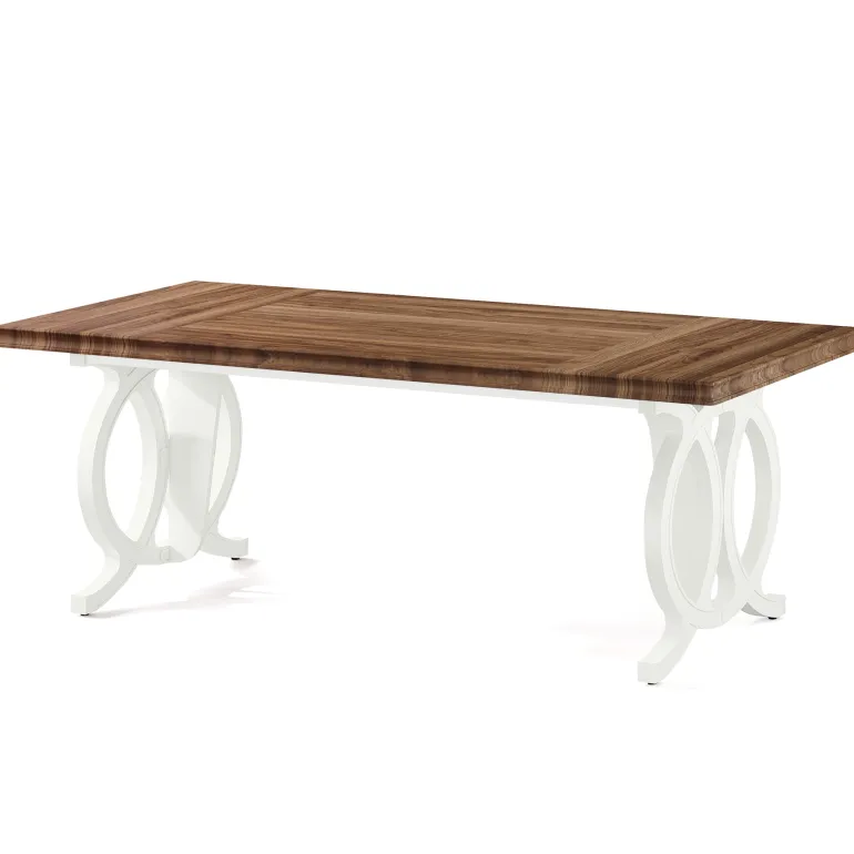New Tribesigns 70.8" Executive Desk, Wood Computer Office Desk Writing Table