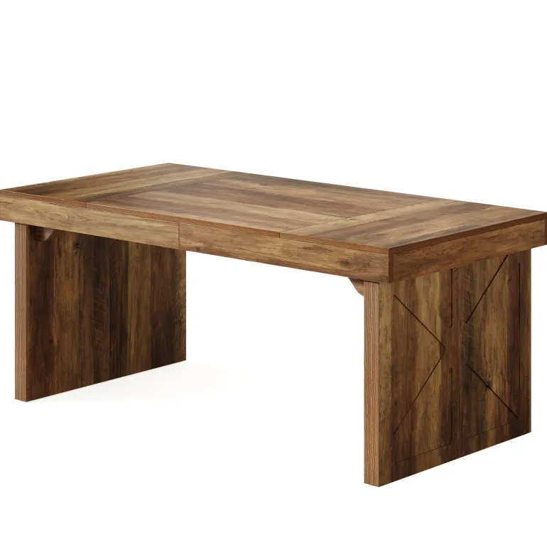 Shop Tribesigns 63" Executive Desk, Wood Computer Desk Office Desk