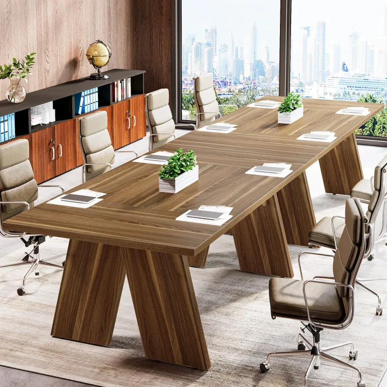 Hot Tribesigns 70.9" Executive Desk, Wood 6FT Conference Table Meeting Table Computer Desk