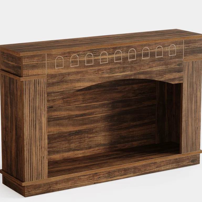 Best Tribesigns 47" Farmhouse Console Table, 2 - Tier Sofa Table Entryway Table