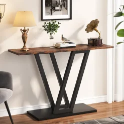Best Tribesigns 43 Inch Console Table, Industrial Entryway Hallway Table