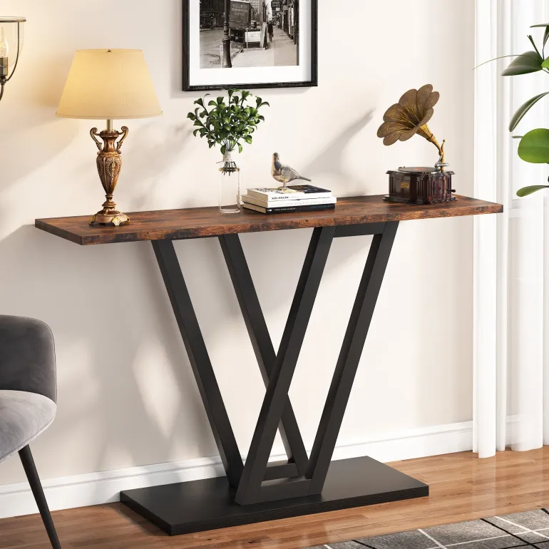 Best Tribesigns 43 Inch Console Table, Industrial Entryway Hallway Table
