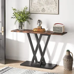 Best Tribesigns 43 Inch Console Table, Industrial Entryway Hallway Table