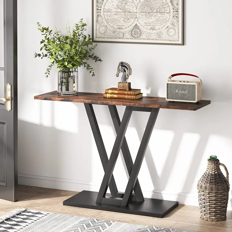 Best Tribesigns 43 Inch Console Table, Industrial Entryway Hallway Table
