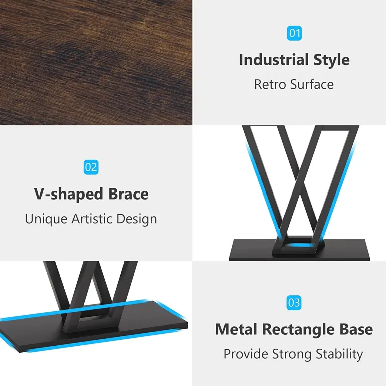 Best Tribesigns 43 Inch Console Table, Industrial Entryway Hallway Table