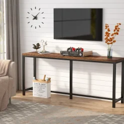 New Tribesigns 70.9 Inch Console Table, Skinny Long Entryway Table Sofa Table