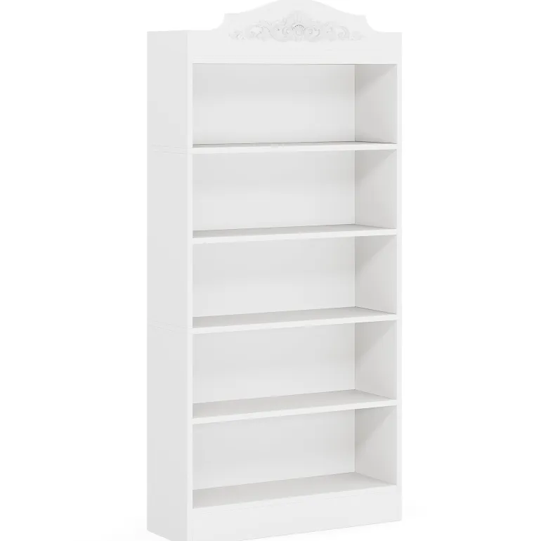 Best Sale Tribesigns 72" Modern Bookshelf, Freestanding Etagere Bookcase with Storage Shelves