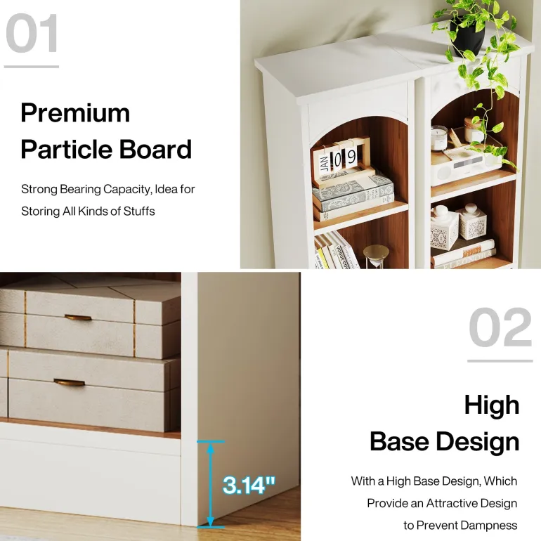 New Tribesigns 70.9" Narrow Bookcase, 5-Tier Cube Bookshelf Display Rack with Storage