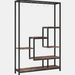 Flash Sale Tribesigns 70.9" Plant Stand, Large Flower Bonsai Shelf with 6 S Hanging Hooks