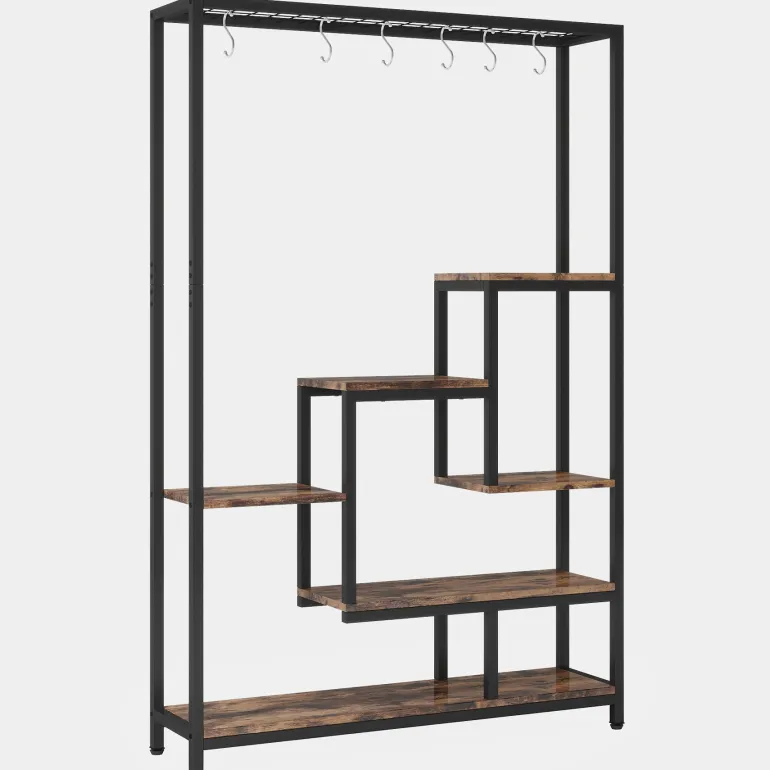 Flash Sale Tribesigns 70.9" Plant Stand, Large Flower Bonsai Shelf with 6 S Hanging Hooks