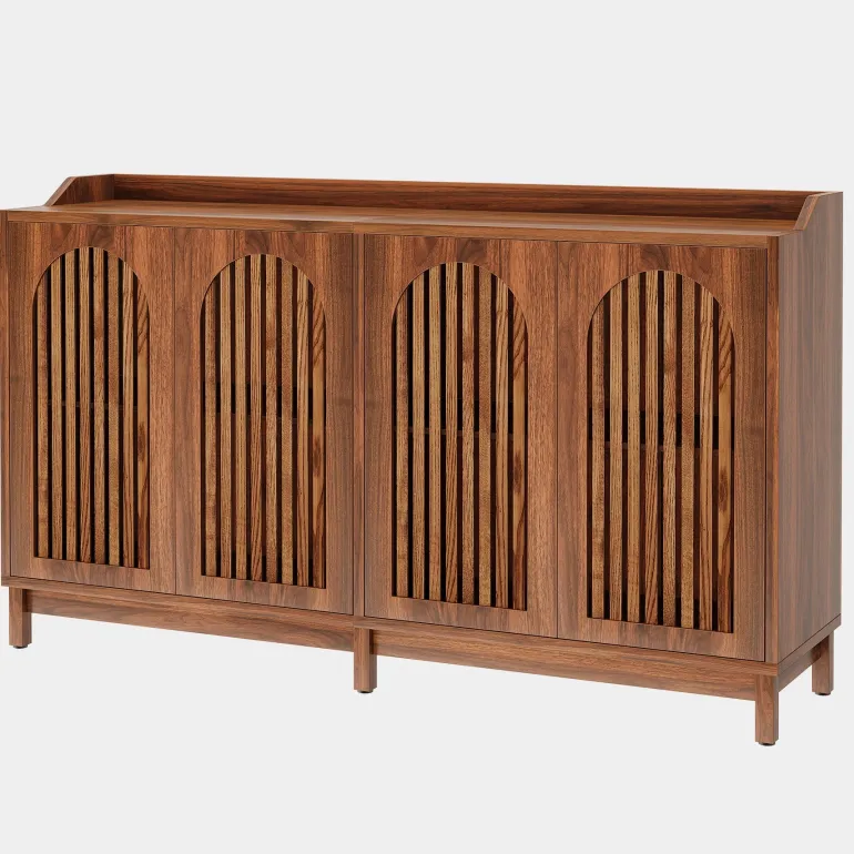 Hot Tribesigns 57" Sideboard Buffet, Farmhouse Storage Cabinet with Adjustable Shelf