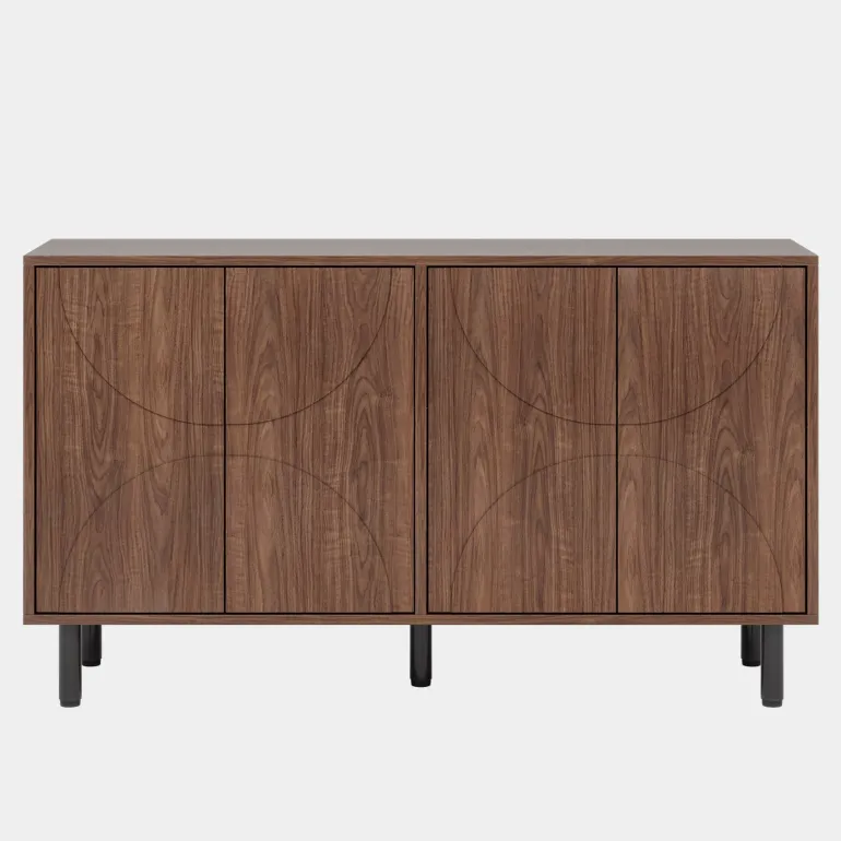 Cheap Tribesigns 55.1" Sideboard Buffet, Kitchen Sideboard Storage Cabinet with 4 Doors