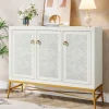 Outlet Tribesigns 45" Sideboard Buffet, Kitchen Storage Cabinet with Adjustable Shelves