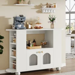 Clearance Tribesigns 47" Sideboard Buffet, Kitchen Coffee Bar Storage Cabinet