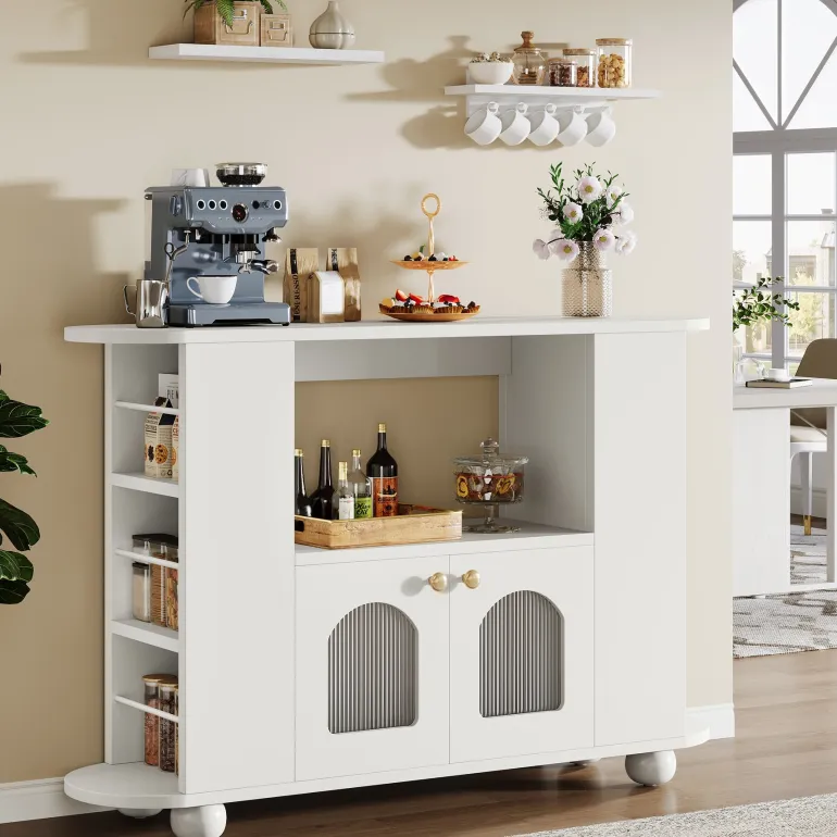Clearance Tribesigns 47" Sideboard Buffet, Kitchen Coffee Bar Storage Cabinet