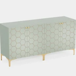 Sale Tribesigns 31.5" Sideboard Buffet Set of 2, Modern Storage Cabinet with Doors