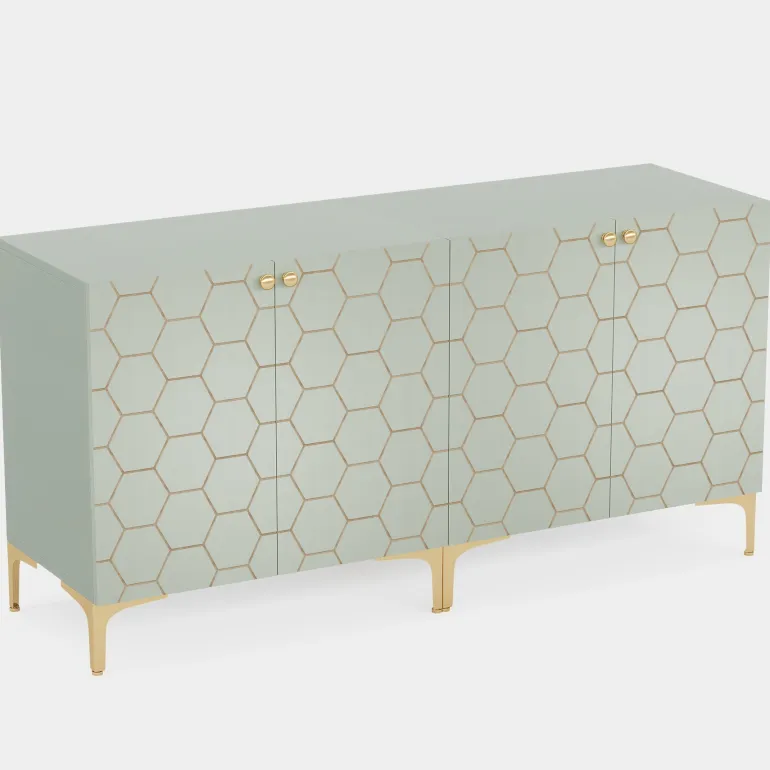 Sale Tribesigns 31.5" Sideboard Buffet Set of 2, Modern Storage Cabinet with Doors