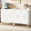 Best Sale Tribesigns 57" Sideboard Buffet, Storage Buffet Cabinet with Adjustable Shelves