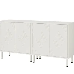 Best Sale Tribesigns 57" Sideboard Buffet, Storage Buffet Cabinet with Adjustable Shelves