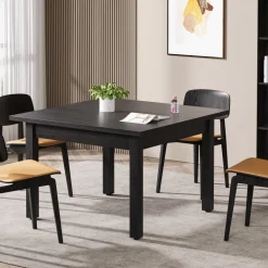 Flash Sale Tribesigns 39.4'' Square Dining Table Kitchen Table with Solid Wood Legs for 4