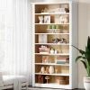 Fashion Tribesigns 70.9" Tall Bookcase, Modern 8-Tier Bookshelf Freestanding Display Shelf