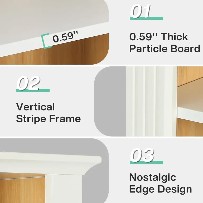 Fashion Tribesigns 70.9" Tall Bookcase, Modern 8-Tier Bookshelf Freestanding Display Shelf