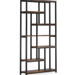 Outlet Tribesigns 79" Tall Bookshelf, 7-Tier Bookcase Open Display Shelves