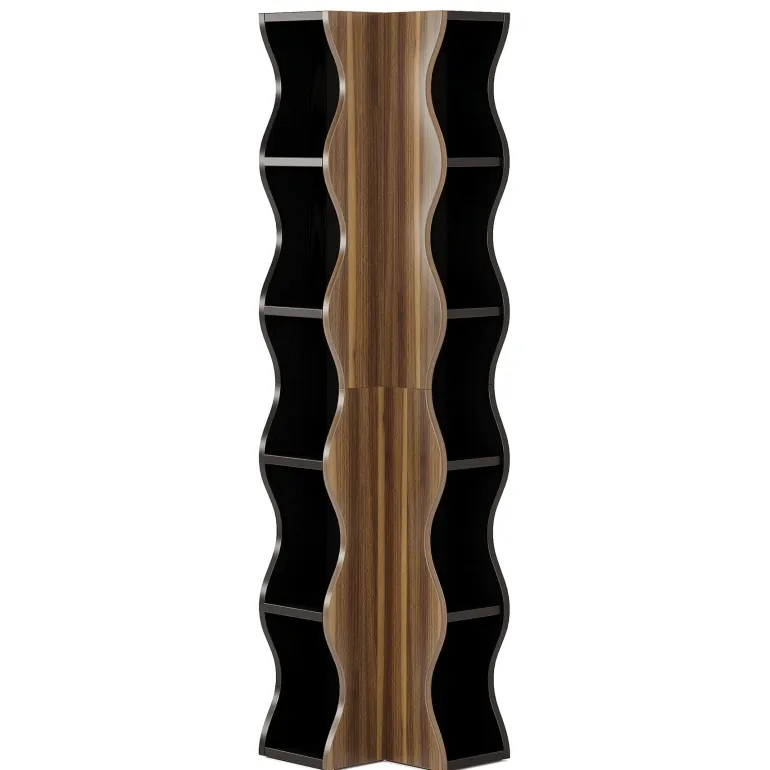 Online Tribesigns 70.8" Tall Corner Shelf, 6 - Tier Bookshelf Display Shelves Storage Organizer