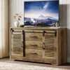 Clearance Tribesigns 47" TV Stand, Farmhouse Media Console With Storage Drawers