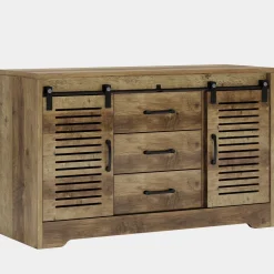 Clearance Tribesigns 47" TV Stand, Farmhouse Media Console With Storage Drawers