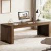 Cheap Tribesigns 79" Two Person Desk, Computer Desk Double Office Desk