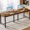 Clearance Tribesigns 78.7" Two Person Desk, Double Computer Desk Study Writing Table