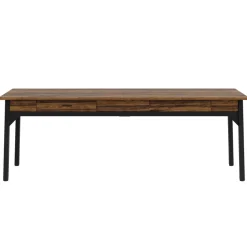 Cheap Tribesigns 78.7" Two Person Desk, Long Computer Desk with 2 Drawers