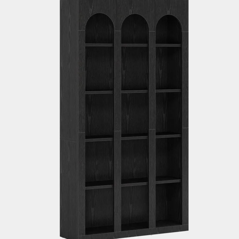 Store Tribesigns 70.8" Wood Bookshelf, 5 - Tier Rustic Bookcase Display Storage Shelving Unit