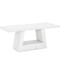 Sale Tribesigns 63" Wood Computer Desk, Faux Marble Executive Desk Office Desk