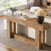 Best Sale Tribesigns 63" Wood Console Table, 2 - Tier Farmhouse Entryway Table